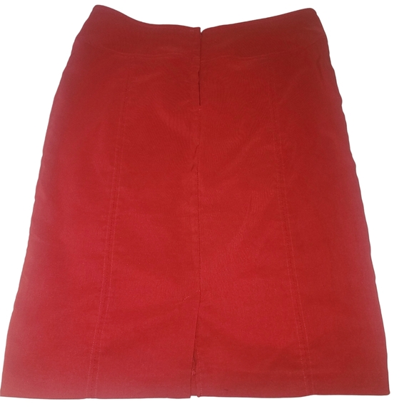 Le Grenier Classic Red Women's Skirt 8 - Picture 4 of 4